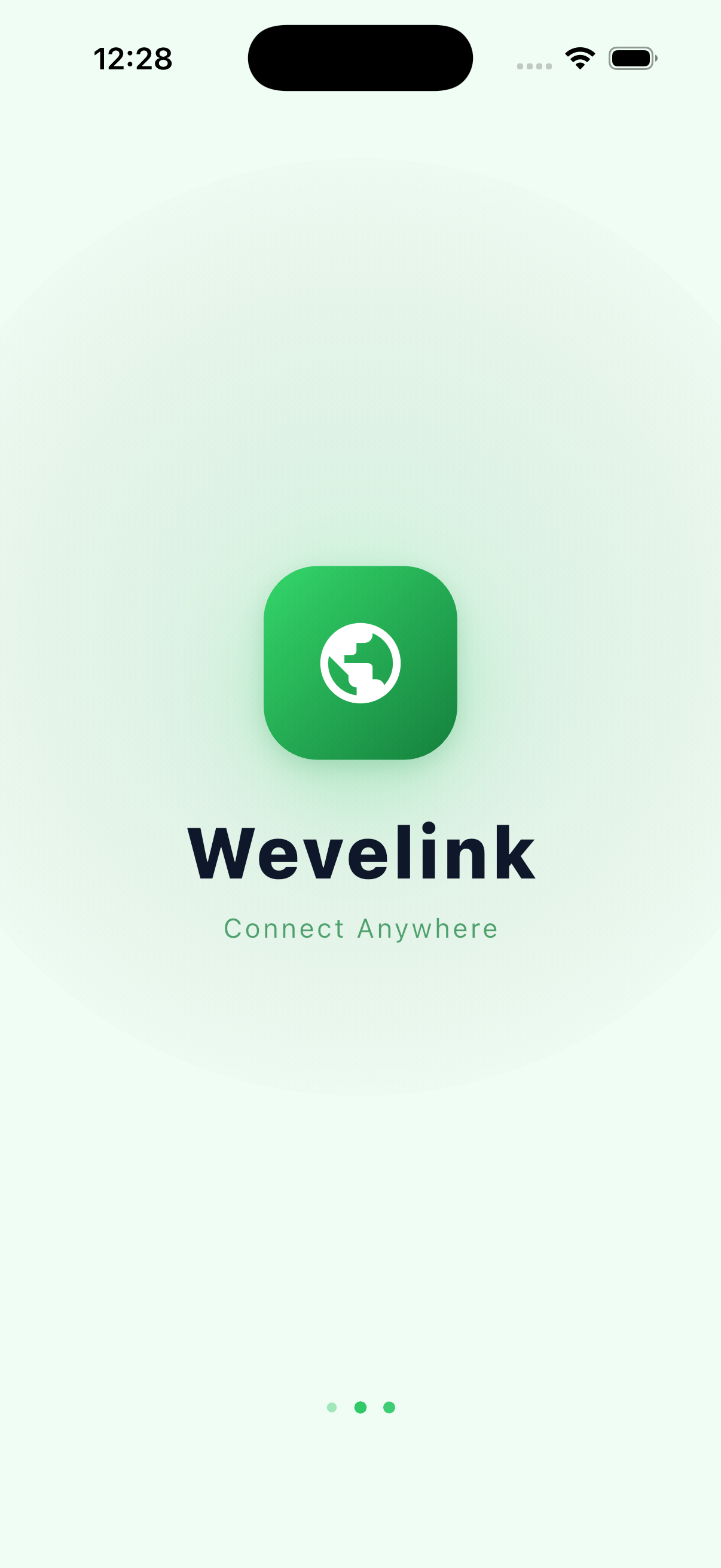 Wevelink splash screen